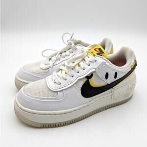 Nike Air Force 1 Shadow Shoes Go The Extra Smile White/Black Women's Size US6